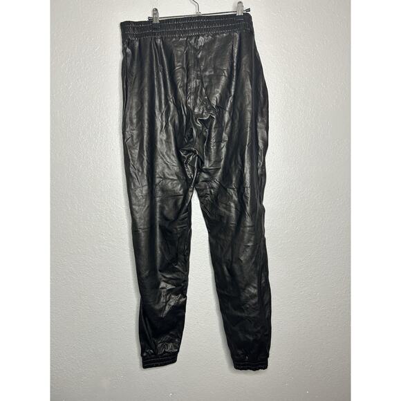 Spanx Faux Leather Like Jogger Black Size XL Holiday Date Night Concert - Picture 3 of 10